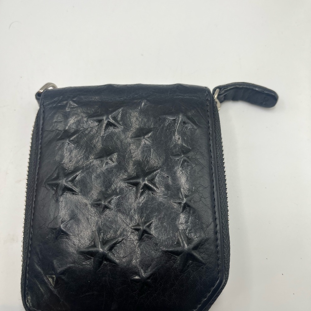 JIMMY CHOO Bi-fold Wallet Black Men'Authentic D:0.79” H:4.33” W:4.53” 5978 - Picture 8 of 8
